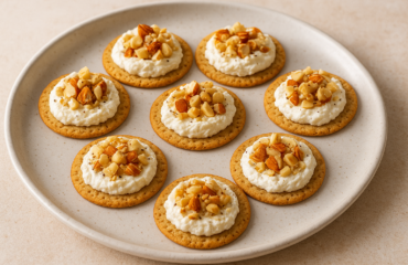 Cheese & Nut Canapés h